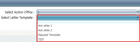 Select Letter Template